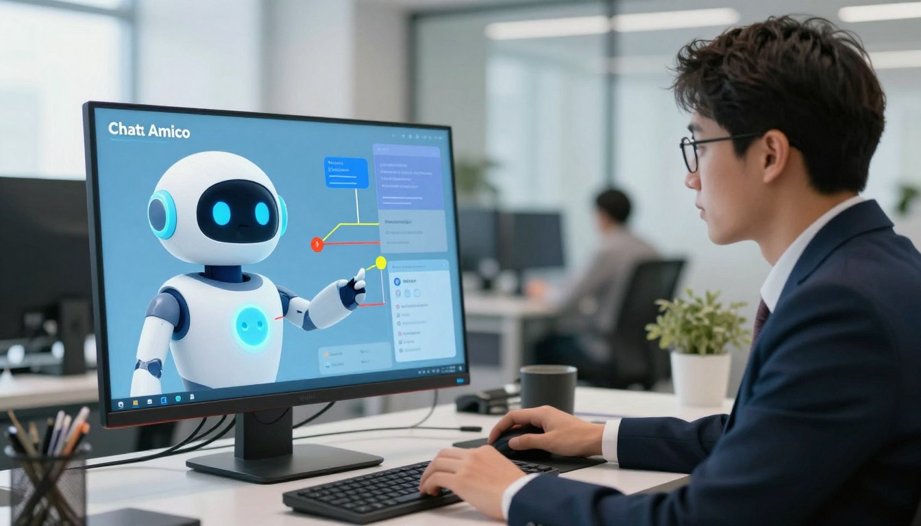 Chatbot Amico vs Scripted UX Bots