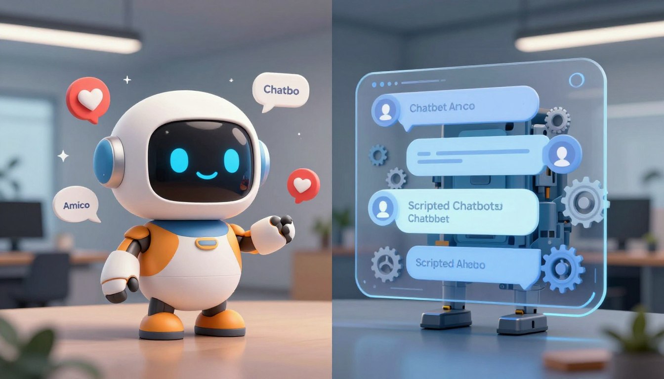 Chatbot Amico vs Scripted Chatbots: Pros and Cons