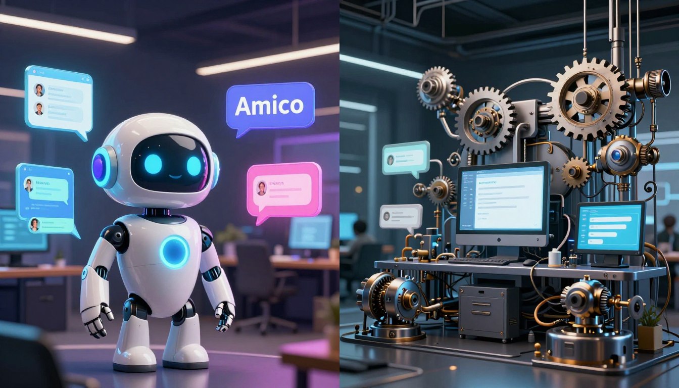 Chatbot Amico vs Chatbot Builders